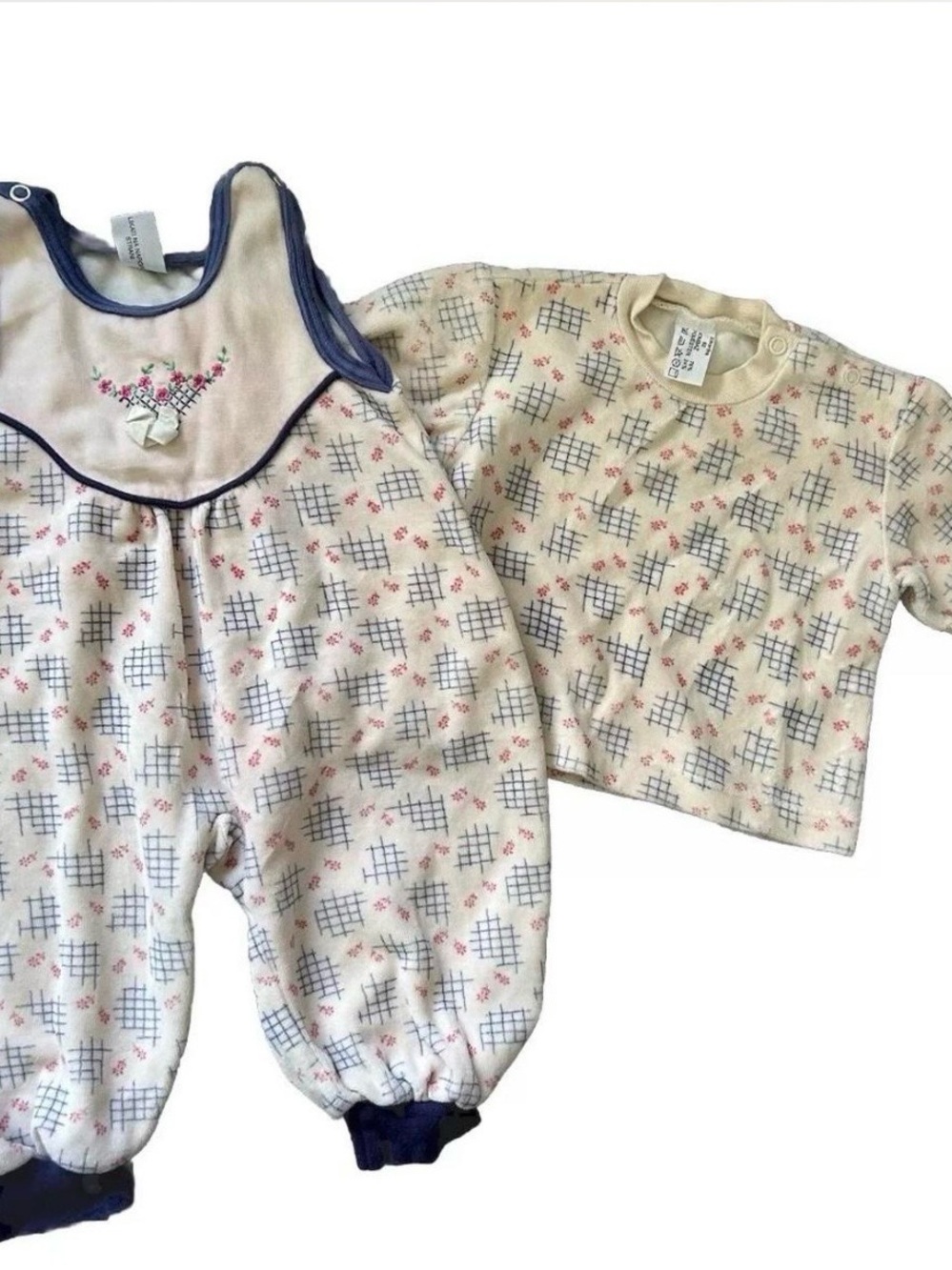 2 Piece Baby Girl Outfit Romper Sweater Size 6-12 Months